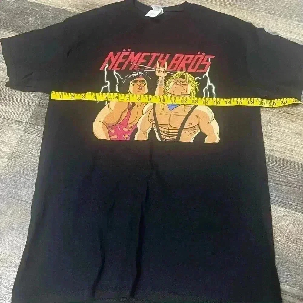 Mens wresting short sleeve black shirt Nemeth Bros Wrestling size Medium - Picture 3 of 7